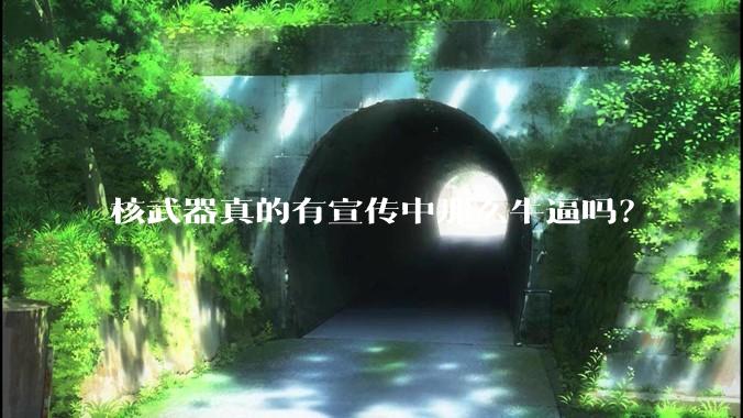 核武器真的有宣传中那么牛逼吗？